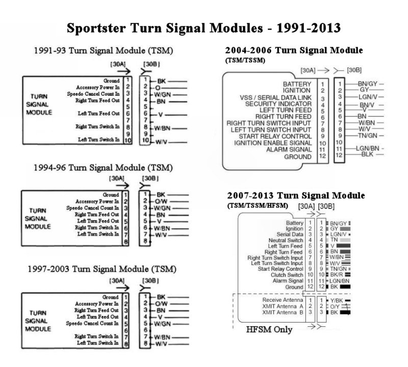 Sportster Tail Light Wiring Diagram from sportsterpedia.com