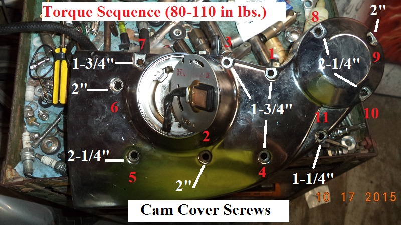 sportster cam cover removal