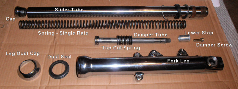 V-Twin 24-0625 Fork Tube Plug Kit Upper and Lower 